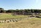 Panoramic Sceneries of The Circus Maximus (Circo Massimo) in Rome, Lazio Province, Italy.