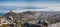 Panoramic Scenic View of Cape Town from the edge of Table Mountain