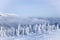 Panoramic scenic view from top of mountain landscapes winter val