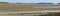 Panoramic scottish landscape with estuary in Highlands. Tongue.