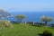 Panoramic sea view from Villa Cimbrone, Ravello, Italy