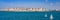 Panoramic seaside view of Saint Malo, Brittany France