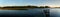 Panoramic Serene Estuary at Sunset