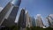 Panoramic of shanghai lujiazui finance center & skyscraper,moving the lens.