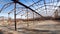 Panoramic shot in an abandoned company