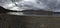 Panoramic shot across  Derwent water, at cloudy sunset