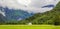 Panoramic Shot Of Beautiful scene cloud over mountain, Norway