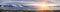 Panoramic Shot Of Beautiful sunrise scene over mountain