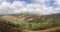 Panoramic shot of the cumbrian fells from on high