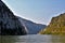 Panoramic shot of a mountain landscape of the Danube boilers