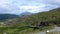 Panoramic shot of mountain road in Ireland