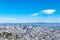 Panoramic shot of San Francisco Business District from Twin Peaks, California USA, March 30 2020