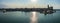 Panoramic shot of Trani seaport in Apulia, Italy