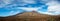 Panoramic shot of volcanic Mount Teide in Tenerife with dramatic sky