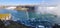 Panoramic shot of The Whirlpool Trail of Niagara Falls, Canada.