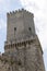 Panoramic Sights of Di Balio Towers Torri di Balio in Erice, Sicily, Italy.