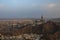 Panoramic skyline view on City of Mecca from Nour Mountain. Skyline with Abraj Al Bait. Royal Clock Tower in Makkah