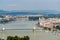 Panoramic skyline view of the Danube in Budapest