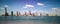 Panoramic skyline view of New Jersey, New York