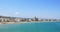 Panoramic Skyline View Of Peniscola City Beach Resort At Mediterranean Sea