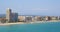 Panoramic Skyline View Of Peniscola City Beach Resort At Mediterranean Sea