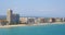 Panoramic Skyline View Of Peniscola City Beach Resort At Mediterranean Sea