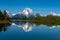 Panoramic of the Snake River at the Oxbow Bend along U.S. Highway 26