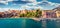 Panoramic spring cityscape of Bastia port. Exciting morning view of Corsica island, France,