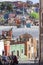 Panoramic of a street in Guanajuato, Mexico