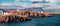 Panoramic summer cityscape of small fishing town - Stykkisholmur.