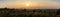 Panoramic sunset on the countryside near Inle Lake from the Red Mountain Winery, Inle Lake, Shan State, Myanmar