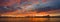 Panoramic sunset in the Guadiana