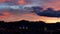 Panoramic sunset view at city Cuenca, Ecuador