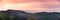 Panoramic sunset views in Santa Cruz mountains