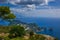 Panoramic terrace at the top of Monte Solaro, Capri island, Italy