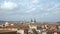 Panoramic timelapse of Rome skyline at cloudy day. Rome is the most requested tourist destination in the world.