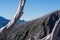 Panoramic from the top of Chaiten volcano in patagonia, Chile. D