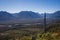 Panoramic from the top of Chaiten volcano in patagonia, Chile. D