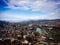 The Panoramic Top View Of Motley Historic Part Of Tbilisi, Georgia In Summer.