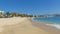 Panoramic touristic view of Cabo San Lucas Beach