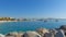 Panoramic touristic view of Cabo San Lucas Beach