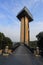 Panoramic tower at the Gileppe lake in Belgium