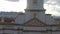 Panoramic UP of Christian church of Spanish architecture