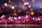 Panoramic Valentines backdrop vivacious magenta, pink red hearts, and glistening bokeh allure