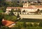 Panoramic view of the Abbey of Praglia, Padua, Veneto. Italy