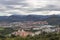 Panoramic view from above on the Spanish city of Bilbao