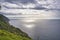 A Panoramic view of Achadas da Cruz on the west coast of Madeiram, seen from the Miradouro do Ponta da Ladeira viewpoint