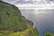 A Panoramic view of Achadas da Cruz on the west coast of Madeiram, seen from the Miradouro do Ponta da Ladeira viewpoint