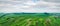 Panoramic view of agricultural land, fields and gardens, patch of land Ternopil region