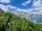 Panoramic view of the Albanian Alps, Theth.